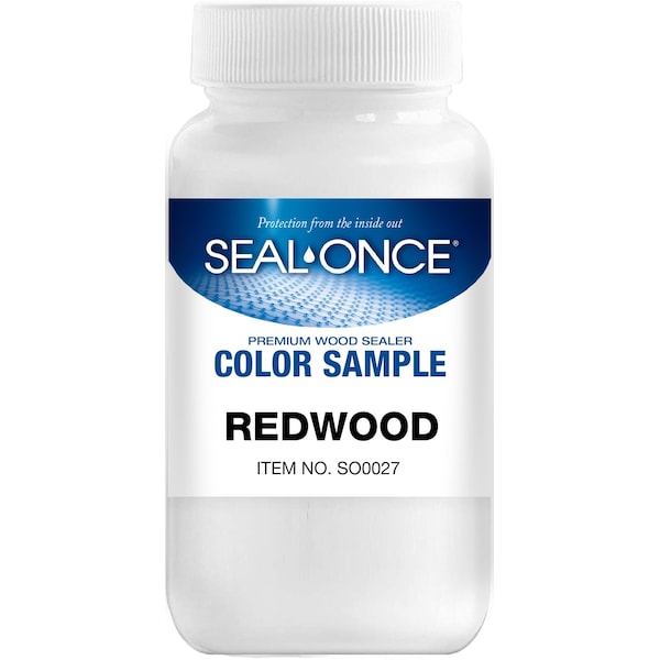 Seal-Once Pre-Mixed, 4 oz. Redwood Color Sample SO0027 - main